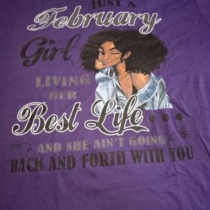 Purple Graphic Short Sleeve Tee